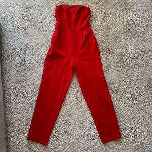 Express Red Jumpsuit. Size 0.